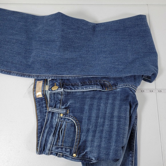 KUT From The Kloth Stella Fab Ab Flare Jeans High Rise Distressed Raw Hem sz 2 - Picture 5 of 11